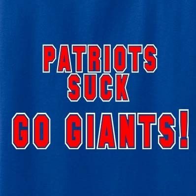 Go New York Giants New England Sucks T Shirt NFL Superbowl Sunday Pats 