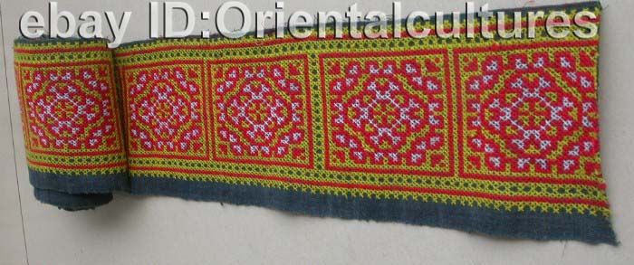 Chinese Miao Peoples Local cloth Hand embroidery188  