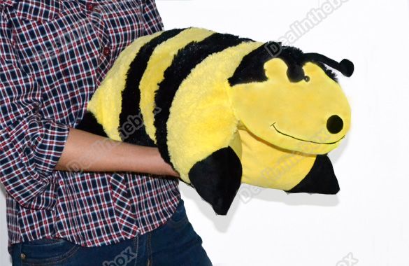   New Soft Panda/Ladybug/Penguin/Bumblebee Pet Plush Throw Pillow  