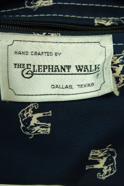 brass label the elephant walk est modern size condition great