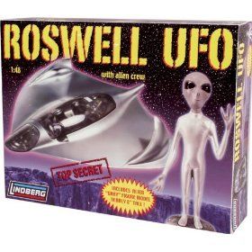 Roswell Crash UFO Extraterrestrial Flying Saucer Model  