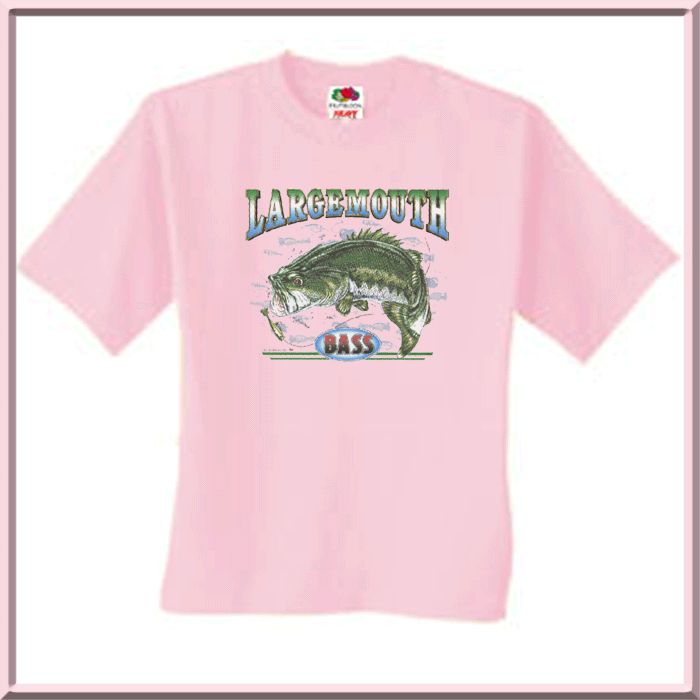 Largemouth Bass Fish Fishing Fisherman Shirt S 3X,4X,5X  