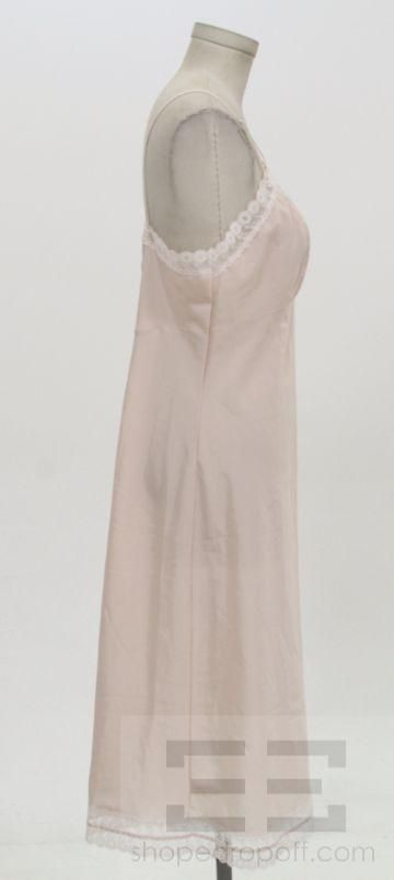 Christian Dior & Oscar de la Renta 2 Piece Pink & Blue Lace Night Gown 