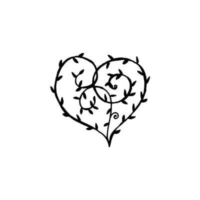 Penny Black amor Rubber stamp Valentines heart  