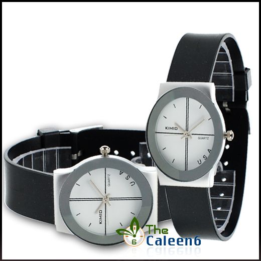   Design Coupl Woman Men Quartz Wrist Watch Fashion 2 Colors 1425  