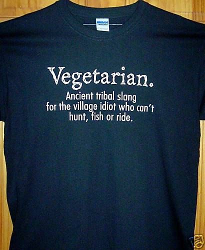 New Hilarious T Shirt  Vegetarian  Sz SM   5XL FUNNY  