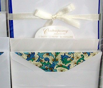 Floral Boxed Stationery Set with matching note cards  