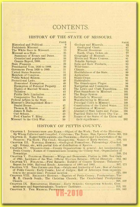 Sedalia, Pettis County, Missouri {1882} MO History Genealogy Biography 