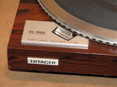 Vintage Hitachi HT 550 Direct Drive Turntable  