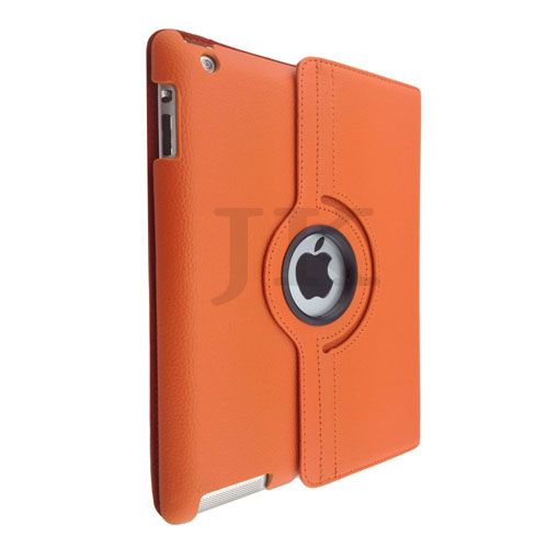 New iPad 360 Rotating Magnetic Leather Case Smart Cover Apple iPad 2 