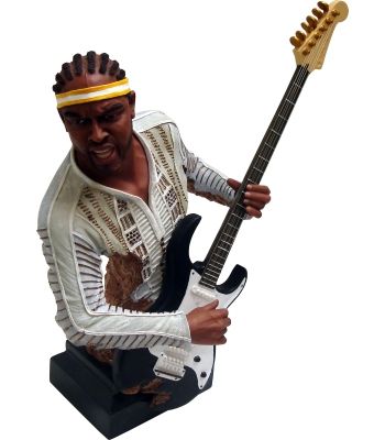 18 Jazz Musician Statue Electric Guitar Player Collezione di Tesoro 