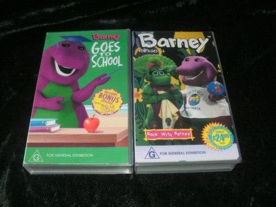 10 BARNEY VIDEOS GREAT COLLECTION VHS VIDEO PAL~ A RARE FIND~ FUN 